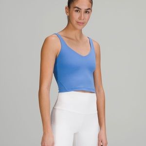 Lululemon Cropped Align Tank Blue Nile size 6